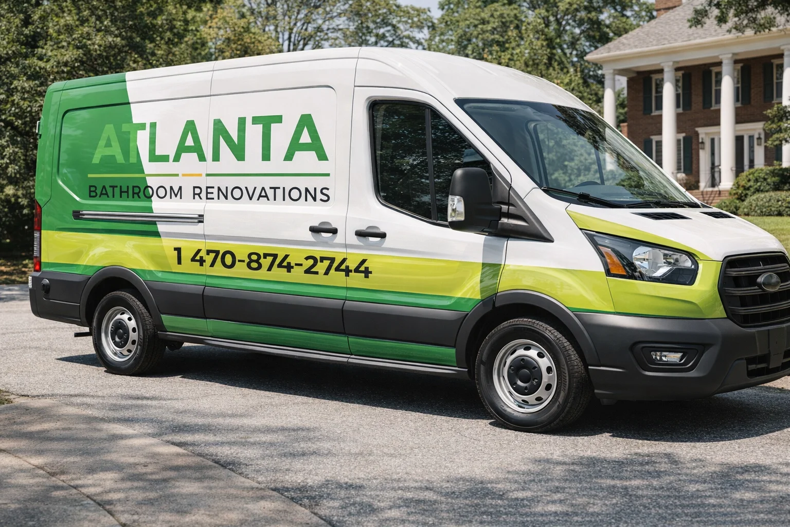 Atlanta Bathroom Renovations - Branded Van 1